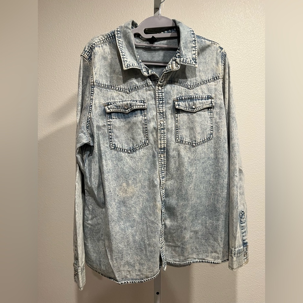 Wild Fable Sky Blue Denim Top